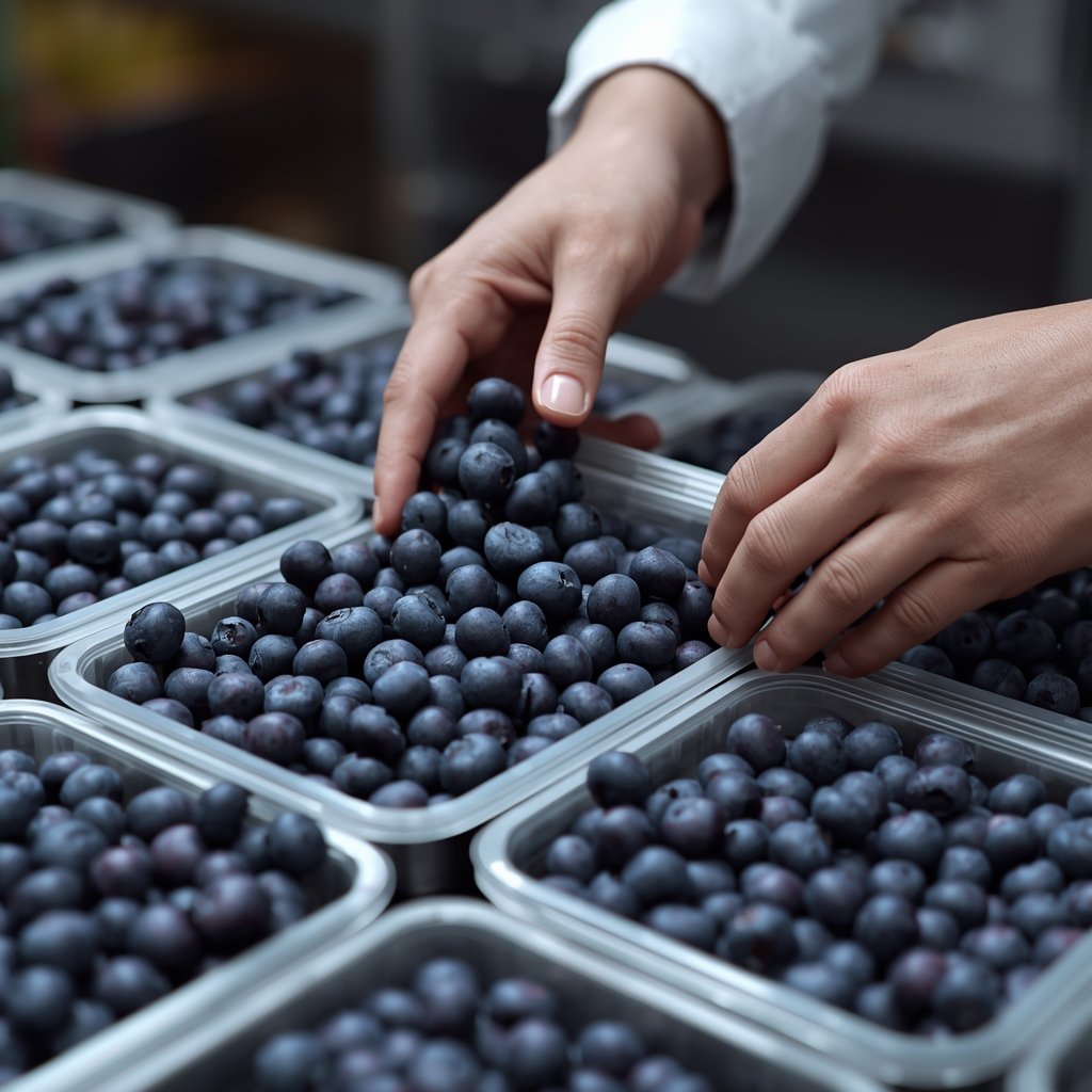 Pakovanje borovnice za tržište